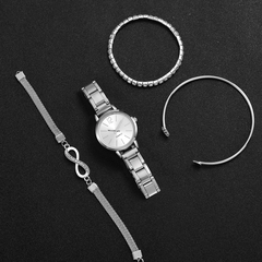 Coffret 4 pcs – ساعة وأساور