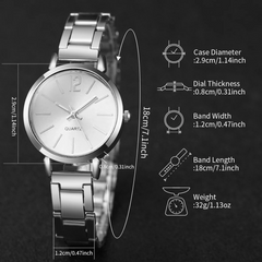 Coffret 4 pcs – ساعة وأساور