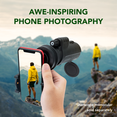 Monocular Adjustable Phone Mount For Starscope Monocular - Perfect View, Secure and Steady