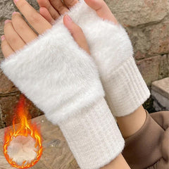 قفازات شتوية بدون أصابع