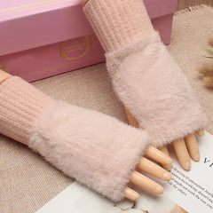 قفازات شتوية بدون أصابع